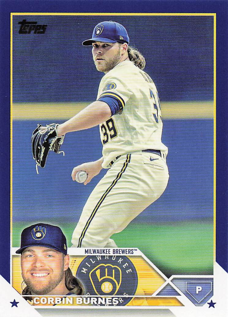2023 Topps Baseball Royal Blue Corbin Burnes #225