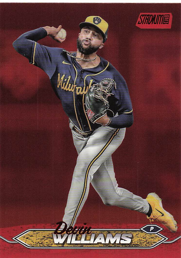 2024 Stadium Club Baseball Red Foil Devin Williams #181