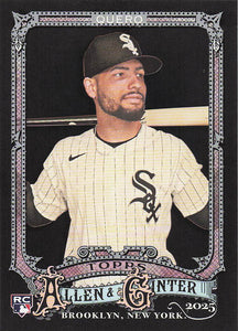 2025 Topps Allen & Ginter X Baseball Edgar Quero #247 Rookie
