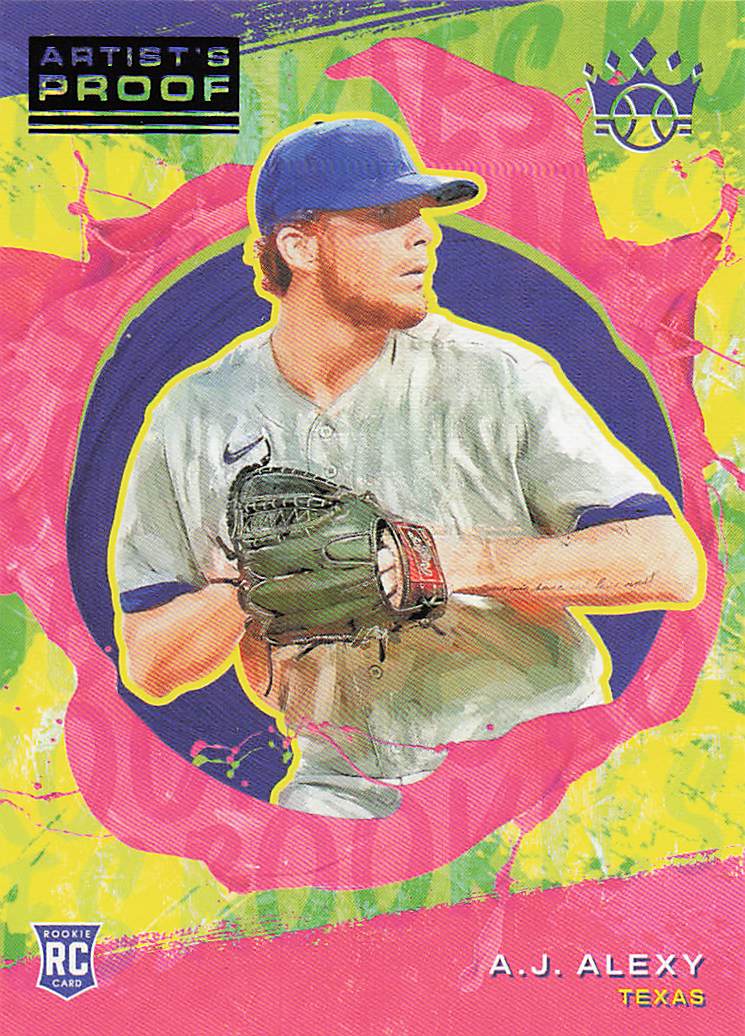 2022 Panini Diamond Kings Baseball Artist's Proof Blue A.J. Alexy #152 Rookie