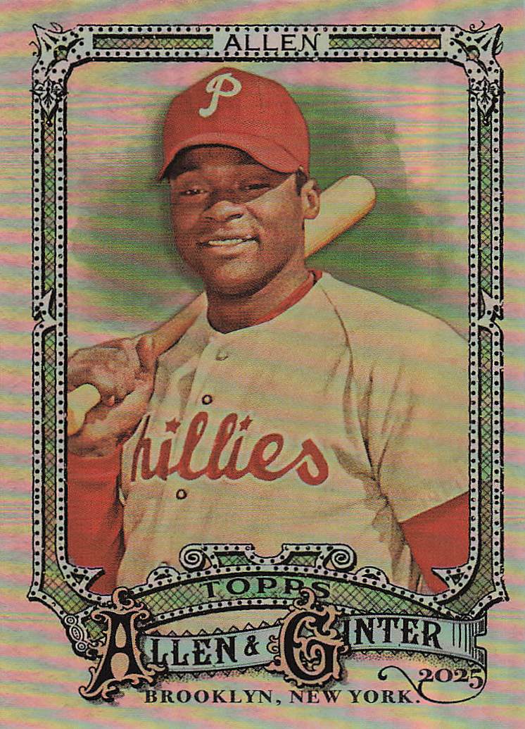 2025 Topps Allen & Ginter Baseball Silver Portrait Dick Allen #350