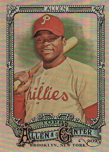 2025 Topps Allen & Ginter Baseball Silver Portrait Dick Allen #350
