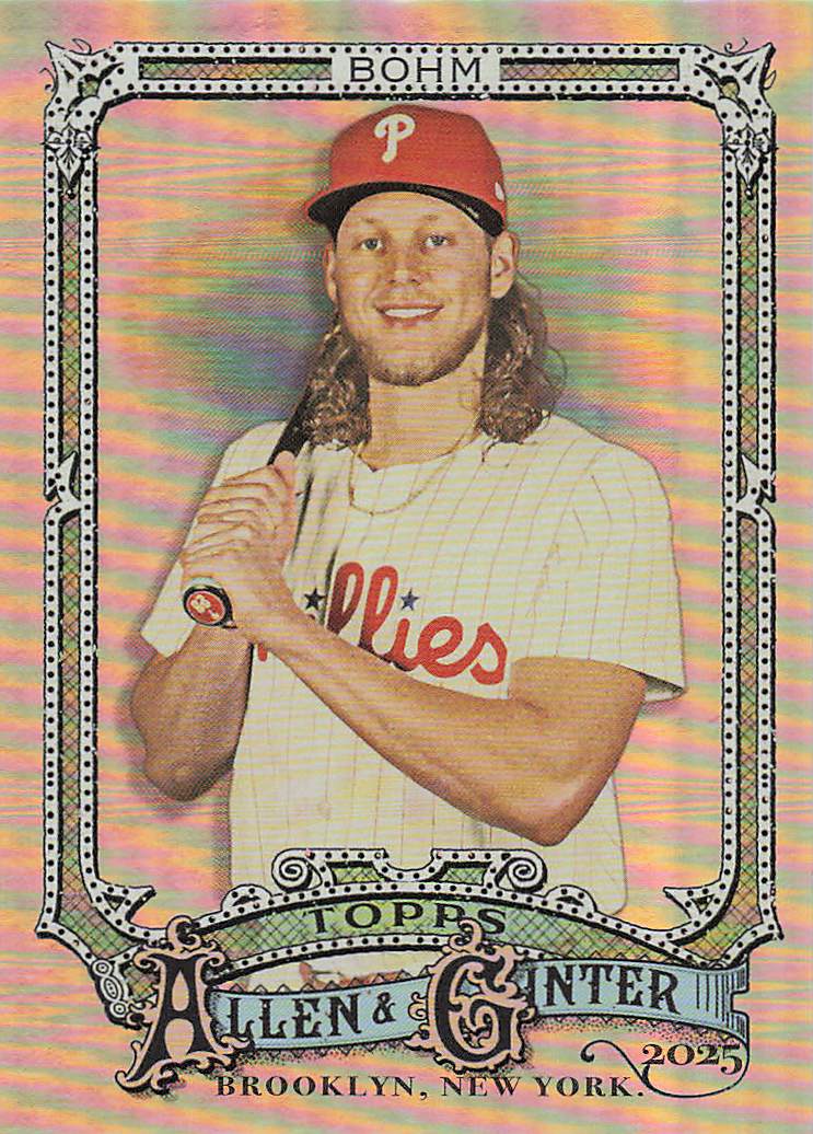 2025 Topps Allen & Ginter Baseball Silver Portrait Alec Bohm #234