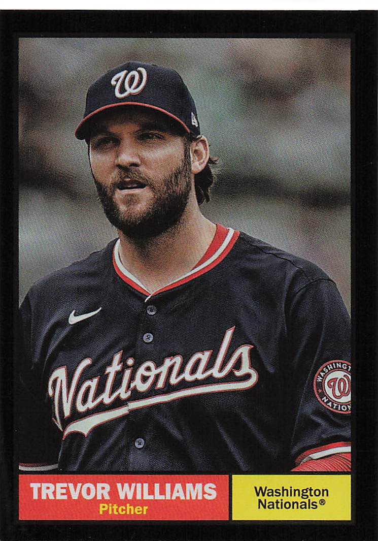 2024 Topps Archives Baseball Black Foilboard Trevor Williams #16