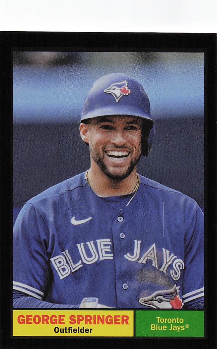 2024 Topps Archives Baseball Black Foilboard George Springer #38