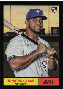 2024 Topps Archives Baseball Black Foilboard Jonatan Clase #39