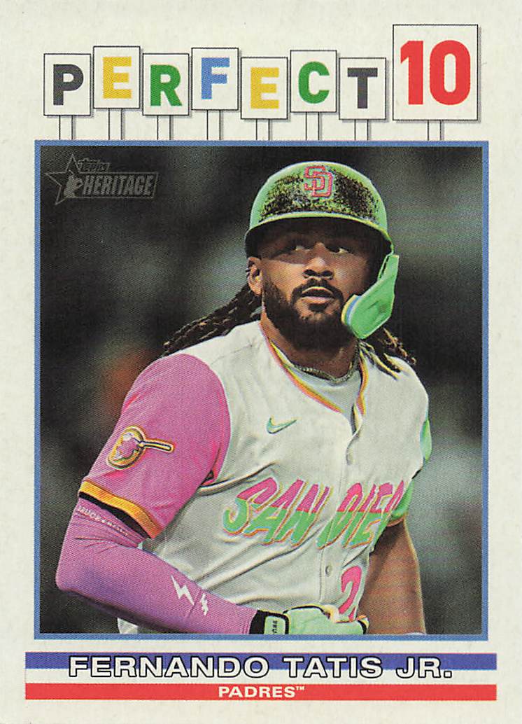 2025 Topps Heritage Baseball Perfect 10 Fernando Tatis Jr. #P10-12