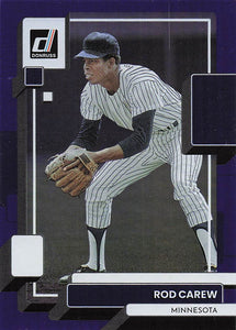 2022 Donruss Baseball Holo Purple Rod Carew #178