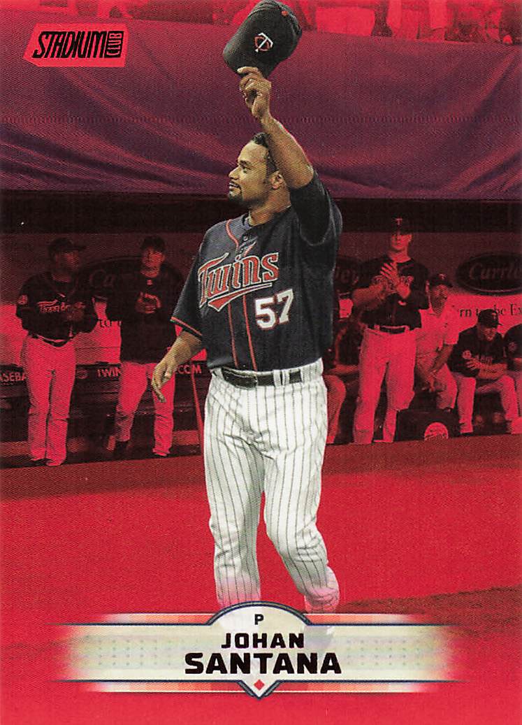 2025 Stadium Club Baseball Red Foil Johan Santana #199