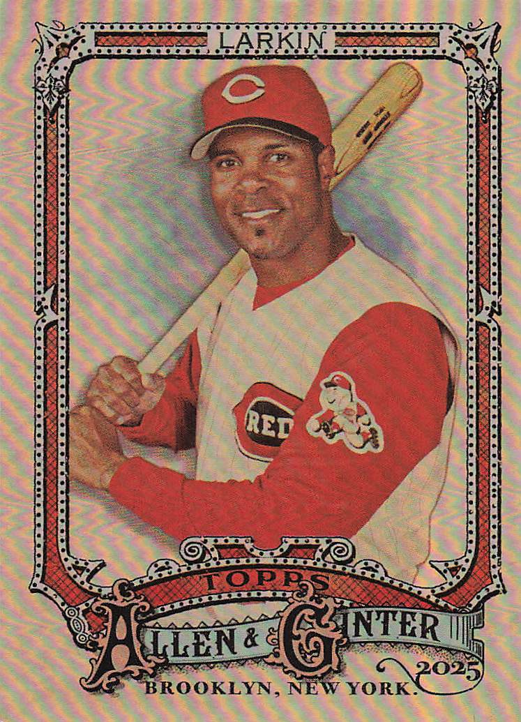 2025 Topps Allen & Ginter Baseball Silver Portrait Barry Larkin #315