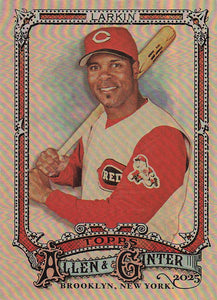 2025 Topps Allen & Ginter Baseball Silver Portrait Barry Larkin #315