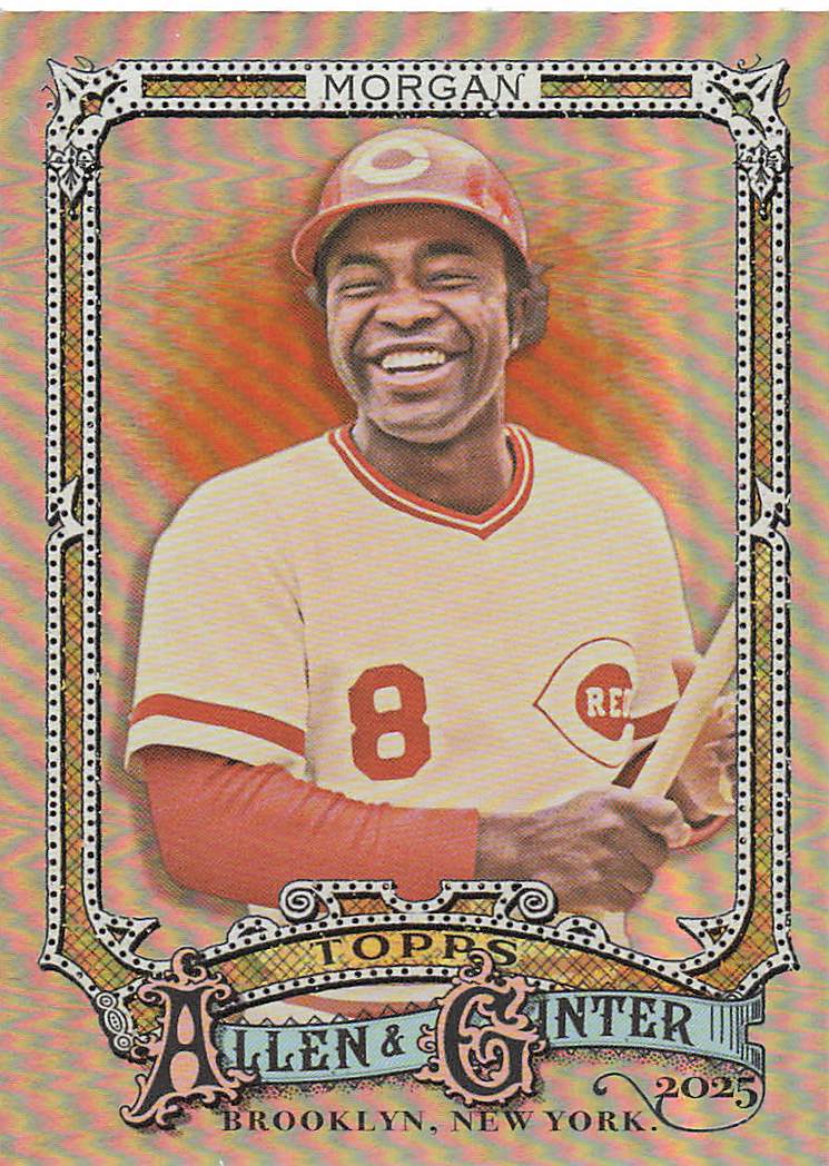 2025 Topps Allen & Ginter Baseball Silver Portrait Joe Morgan #179