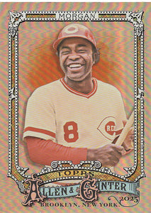 2025 Topps Allen & Ginter Baseball Silver Portrait Joe Morgan #179
