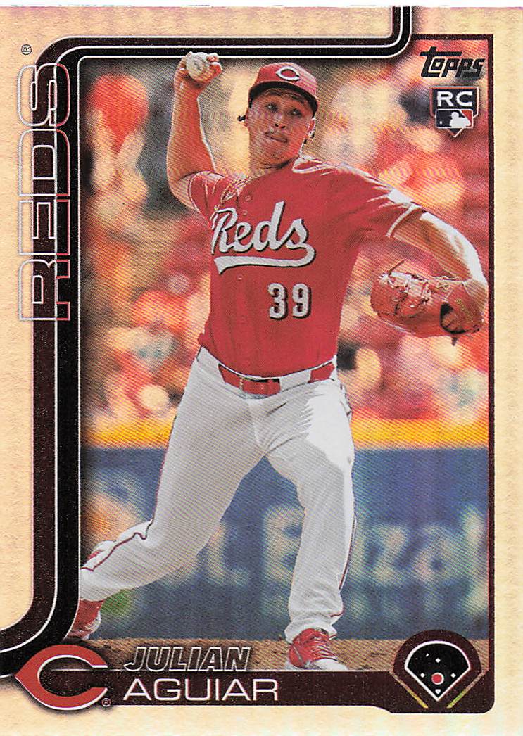 2025 Topps Baseball Rainbow Foil Julian Aguiar #566 Rookie