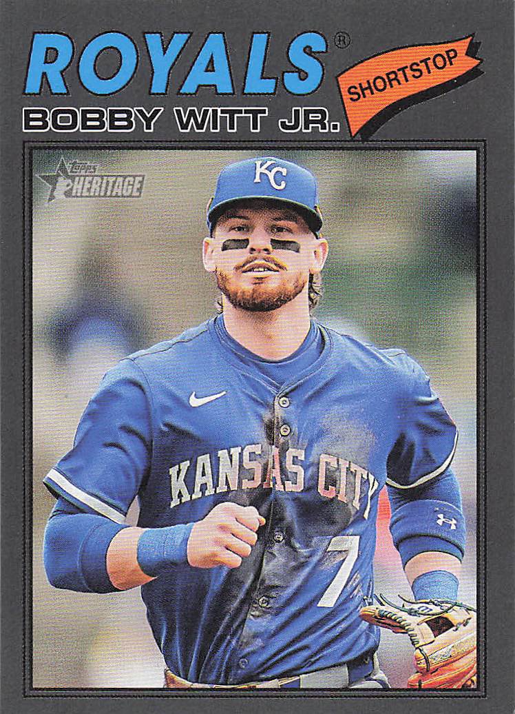 2026 Topps Heritage Baseball Dark Gray Bobby Witt Jr. #160