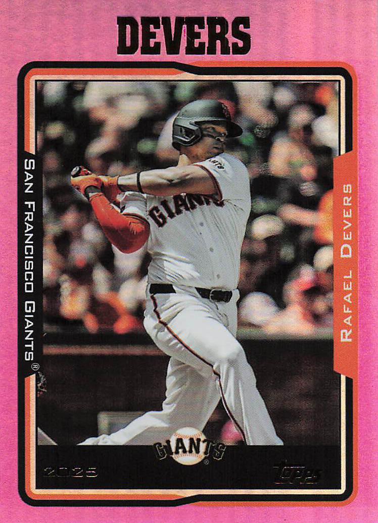 2025 Topps Archives Baseball Pink Foilboard Rafael Devers #295