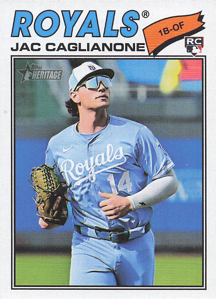 2026 Topps Heritage Baseball Jac Caglianone #136 Rookie