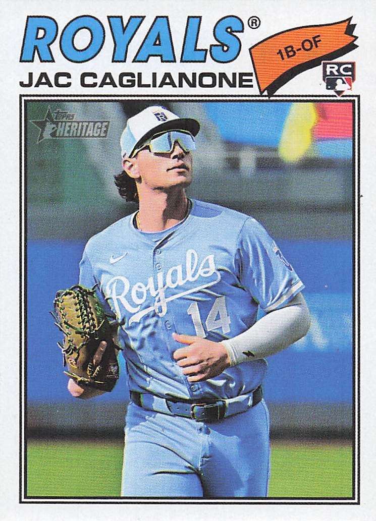 2026 Topps Heritage Baseball Jac Caglianone #136 Rookie