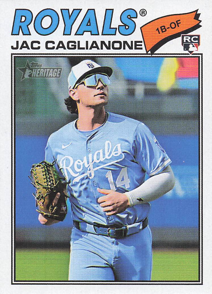2026 Topps Heritage Baseball Jac Caglianone #136 Rookie