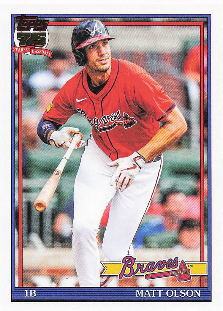 2026 Topps Baseball 1991 Topps Baseball Matt Olson #T91-53