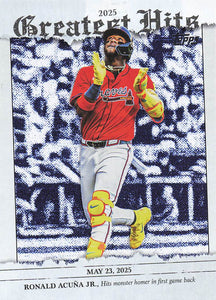 2026 Topps Baseball 2025 Greatest Hits Ronald Acuña Jr. #GH-19