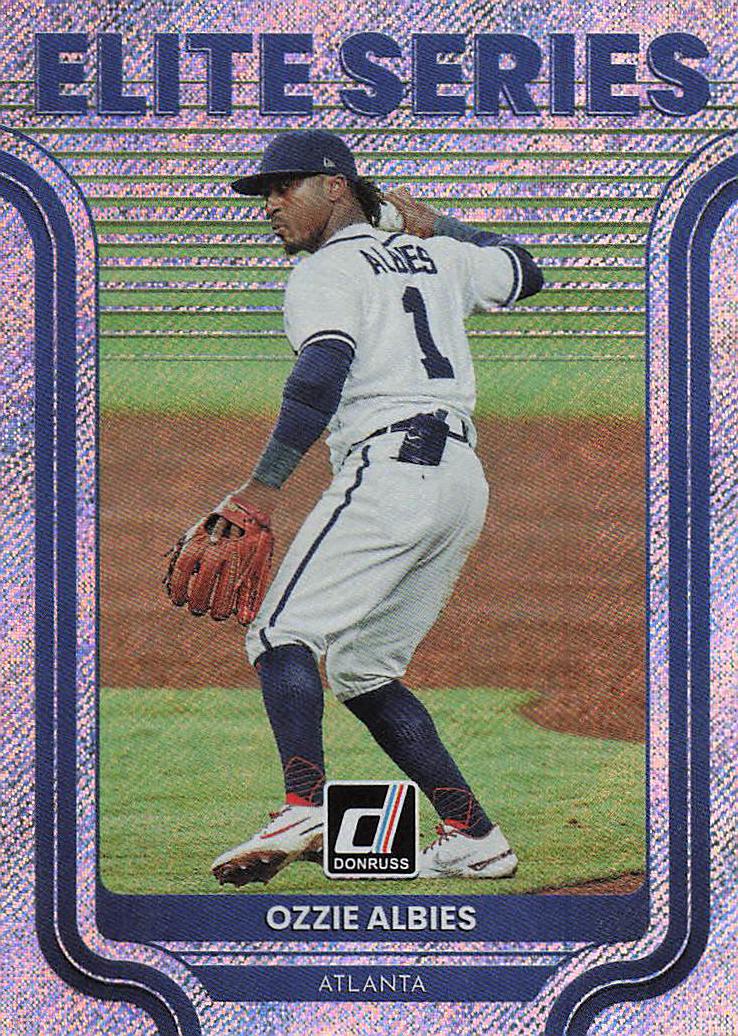 2022 Donruss Baseball Elite Series Rapture Ozzie Albies #ES-12