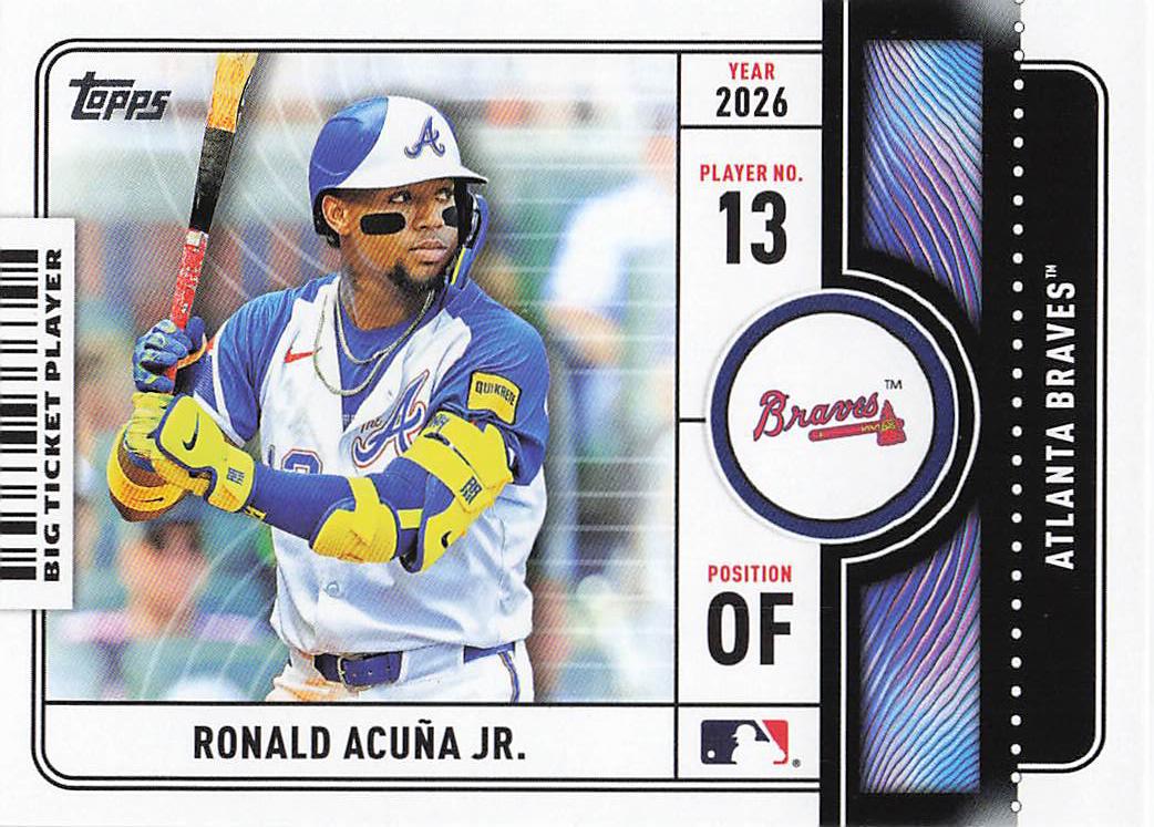 2026 Topps Baseball Big Ticket Players Ronald Acuña Jr. #BTP-7