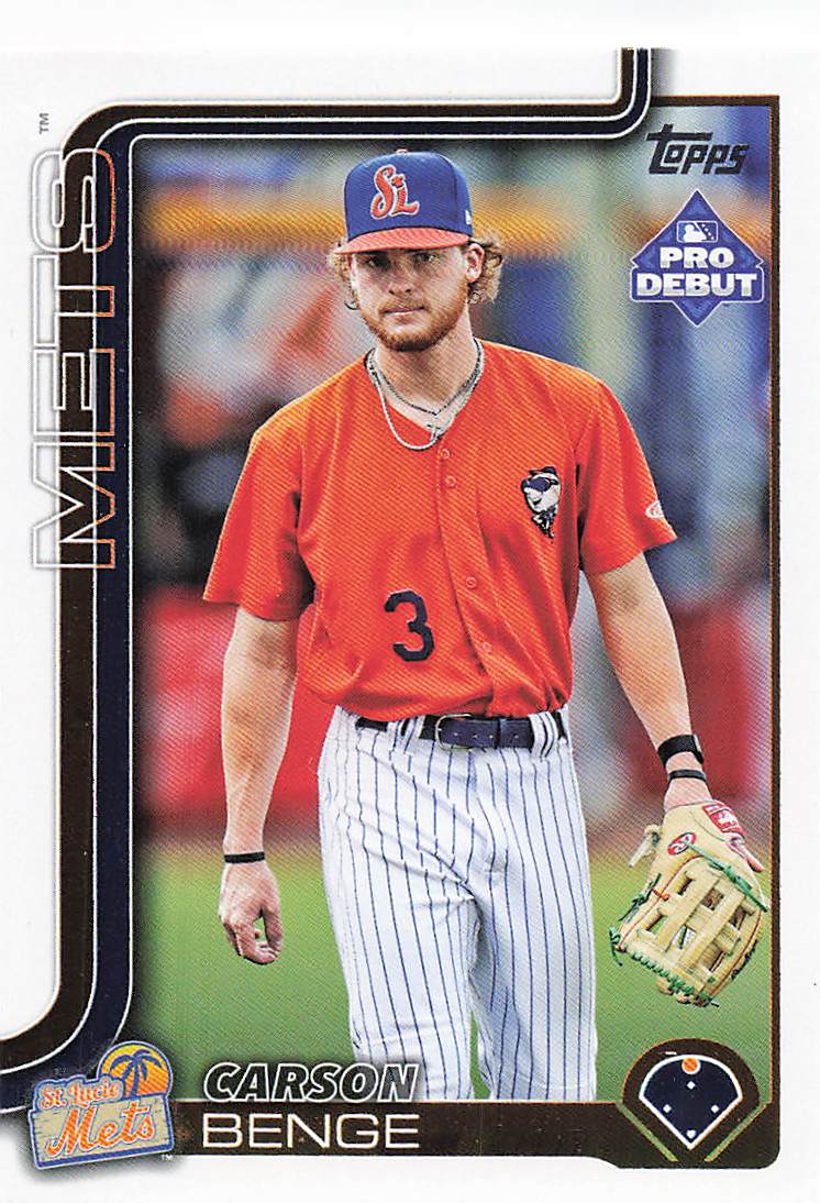 2025 Topps Pro Debut Baseball Carson Benge #PD-55