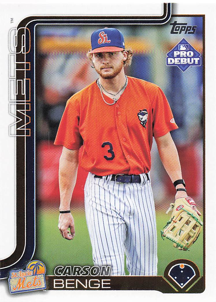 2025 Topps Pro Debut Baseball Carson Benge #PD-55