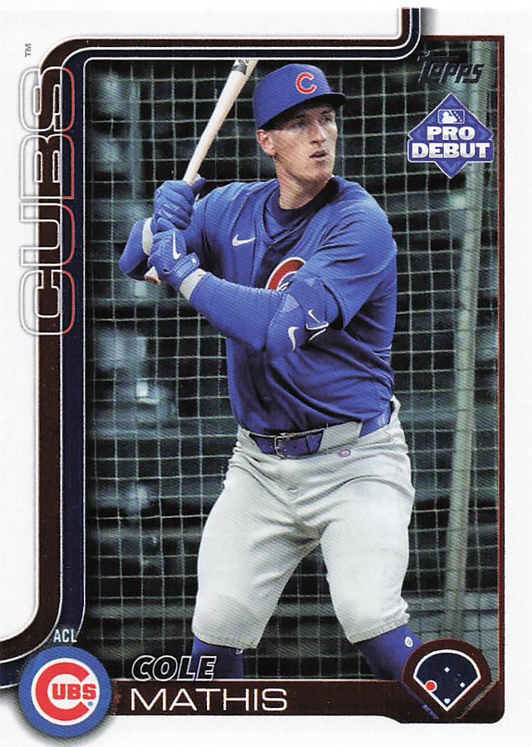 2025 Topps Pro Debut Baseball Cole Mathis #PD-43