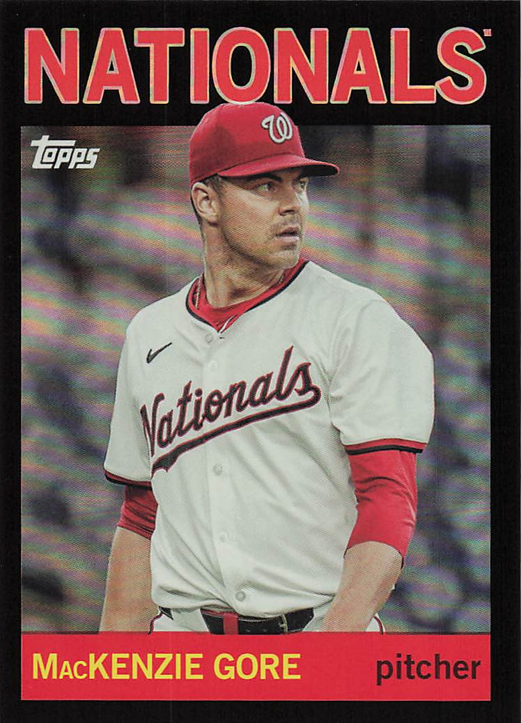 2025 Topps Archives Baseball Black Foilboard MacKenzie Gore #88