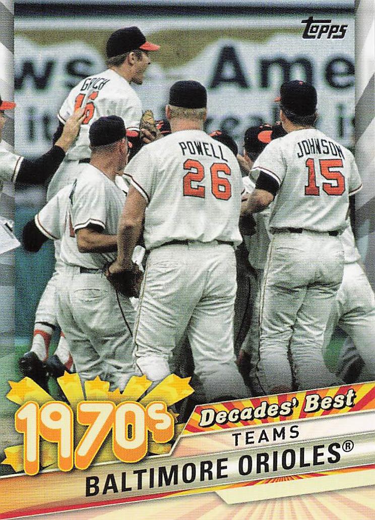 2020 Topps Update Baseball Decades' Best Baltimore Orioles #DB-22