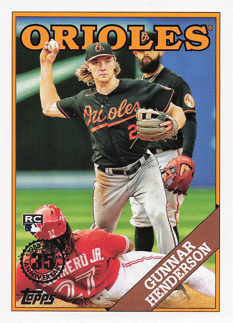 2023 Topps Baseball 1988 Topps Baseball Gunnar Henderson #2T88-36