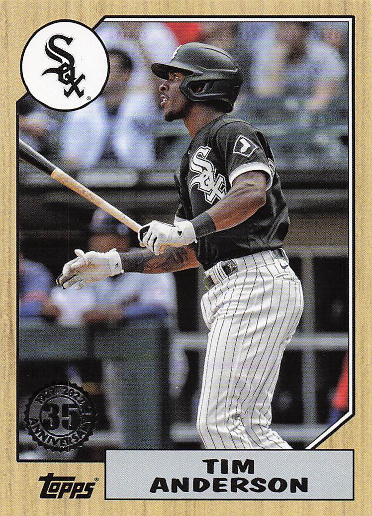 2022 Topps Baseball 1987 Topps Baseball Tim Anderson #T87-11