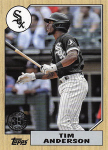 2022 Topps Baseball 1987 Topps Baseball Tim Anderson #T87-11