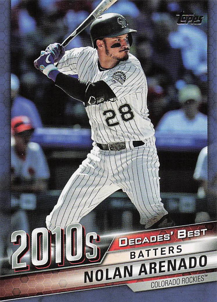 2020 Topps Update Baseball Decades' Best Nolan Arenado #DB-78