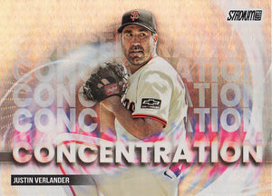 2025 Stadium Club Baseball Concentration Justin Verlander #C-18