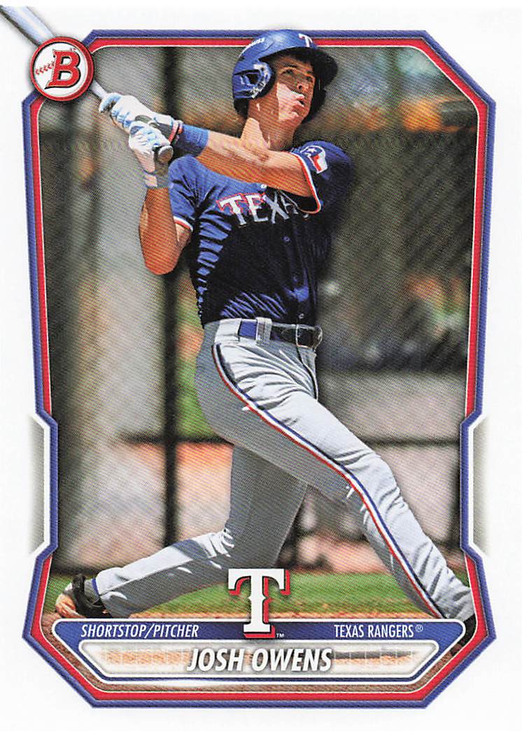 2026 Bowman Baseball Prospects Josh Owens #BP-62