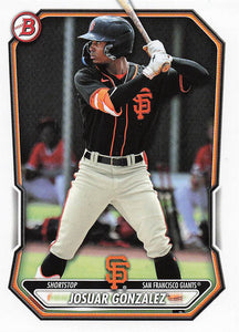 2026 Bowman Baseball Prospects Josuar Gonzalez #BP-56