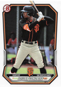 2026 Bowman Baseball Prospects Josuar Gonzalez #BP-56