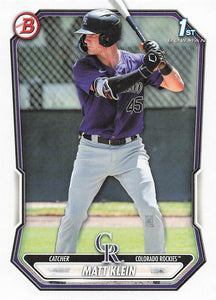 2026 Bowman Baseball Prospects Matt Klein #BP-146