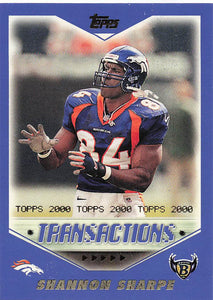 2000 Topps Football Shannon Sharpe #158