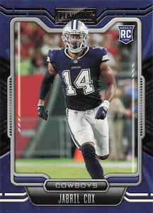2021 Panini Playbook Football Jabril Cox #179 Rookie