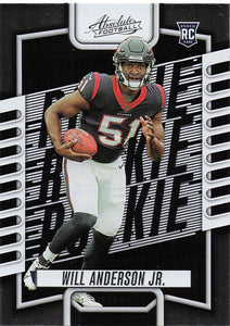 2023 Panini Absolute Football Will Anderson Jr. #103 Rookie