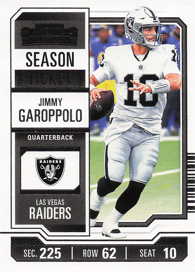 2023 Panini Contenders Football Season Ticket Retail Jimmy Garoppolo #54