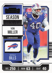 2023 Panini Contenders Football Von Miller #13