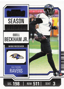2023 Panini Contenders Football Season Ticket Retail Odell Beckham Jr. #10