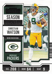 2023 Panini Contenders Football Christian Watson #37