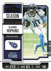 2023 Panini Contenders Football Season Ticket Retail DeAndre Hopkins #95
