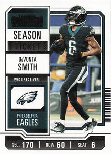 2023 Panini Contenders Football Season Ticket Retail DeVonta Smith #79